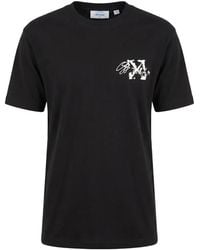Off-White c/o Virgil Abloh - Stroke 2 Arrow Skate Logo-Embroidered T-Shirt - Lyst