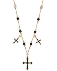 Dolce & Gabbana - Cross-Charm Rosary Necklace - Lyst