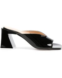 Alohas - Contrasting-base Patent Mules - Lyst