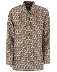 Max Mara - Times Printed Reversible Shirt - Lyst