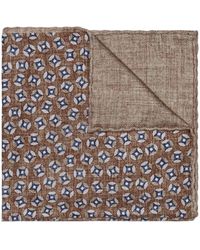 Brunello Cucinelli - Geometric-pattern Silk Pocket Scarf - Lyst