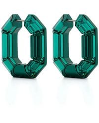 Swarovski - Lucent Hoop Earrings - Lyst