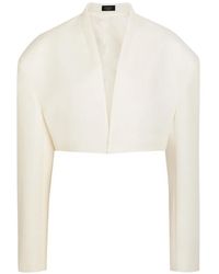 A.W.A.K.E. MODE - Cropped Long-Sleeve Jacket - Lyst