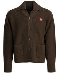 Human Made - Spread-Collar Button-Up Cardigan - Lyst