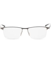 Porsche Design - Half-Rim Rectangle-Frame Glasses - Lyst