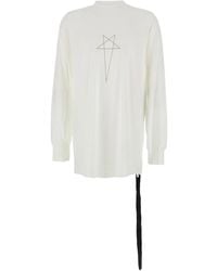 Rick Owens - Logo-Print Crewneck T-Shirt - Lyst