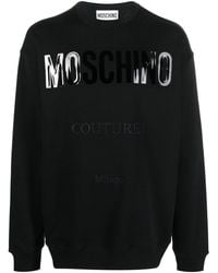 Moschino - Logo-print Organic-cotton Sweatshirt - Lyst