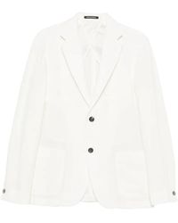 Emporio Armani - Long-Sleeve Buttoned Blazer - Lyst