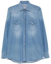 Sartorio Napoli - Western-Style Denim Shirt - Lyst