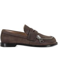 JW Anderson - Leren Loafers Met Ritsdetail - Lyst