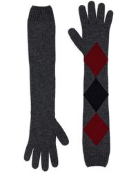 Proenza Schouler - Argyle-Pattern Long Gloves - Lyst