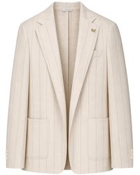 Tombolini - Pinstripe-Pattern Single-Breasted Blazer - Lyst