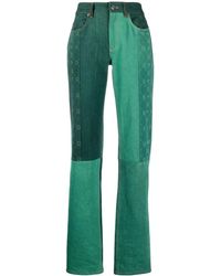 Marine Serre - Moonogram Straight-Leg Jeans - Lyst