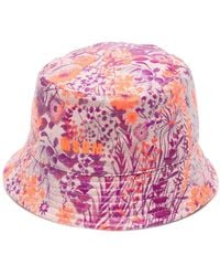 MSGM - Floral-Print Bucket Hat - Lyst