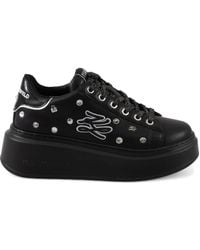 Karl Lagerfeld - Platform Studded Sneakers - Lyst
