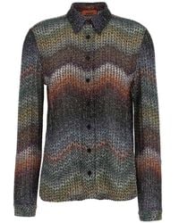 Missoni - Blouse Met Pailletten En Zigzag-Patroon - Lyst