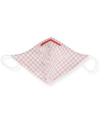 Isaia - Check-Pattern Face Mask - Lyst