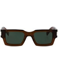 Saint Laurent - Sl 572 Rectangle-Frame Sunglasses - Lyst