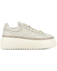 Hogan - Flatform-Sneakers Mit Glitter - Lyst