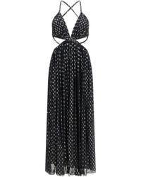 Zimmermann - Black Viscose Long Dress - Lyst