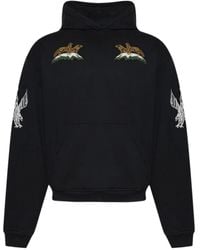 Rhude - Embroidered Cotton Jersey Hoodie - Lyst