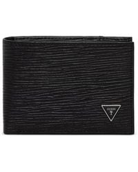 Guess - Milano Logo-Plaque Textured Wallet - Lyst