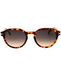 BOSS - Tortoiseshell-Effect Round-Frame Sunglasses - Lyst