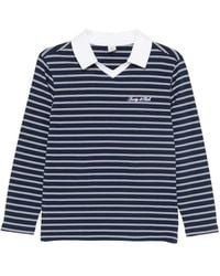 Sporty & Rich - Striped-Pattern Long-Sleeve T-Shirt - Lyst