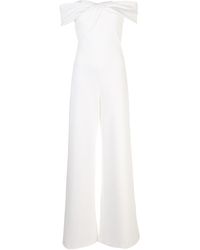 Black Halo Liliana Wide Leg Jumpsuit - White