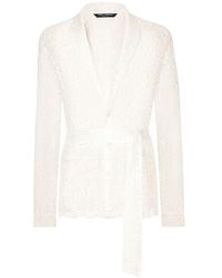 Dolce & Gabbana - Short Lace Dressing Gown - Lyst