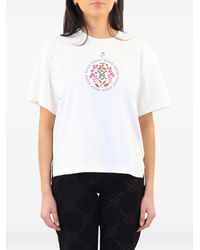 Daily Paper - T-Shirt Fendu Sur Les Côtés À Imprimé Graphique - Lyst