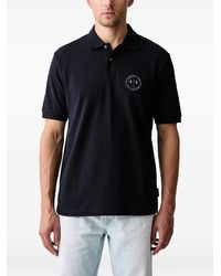 ARMANI EXCHANGE - Polo Con Parche Del Logo - Lyst