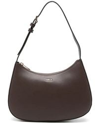 Furla - Logo-Lettering Leather Shoulder Bag - Lyst