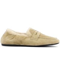 Guglielmo Rotta - Shearling-Lined Suede Loafers - Lyst