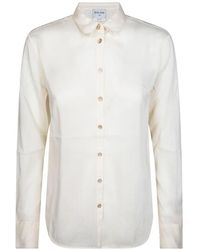 forte_forte - Button-Down Long-Sleeve Cotton Shirt - Lyst