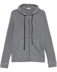 James Perse - Zip-Up Drawstring Hoodie - Lyst