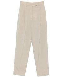 Rohe - Pleated Tapered Trousers - Lyst