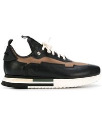 artselab black leather trainers
