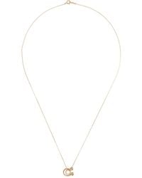 Charlotte Chesnais - 18K Letter A Diamond Necklace - Lyst