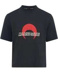 Marine Serre - T-Shirt Con Logo - Lyst
