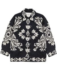 Sea - Liliana Floral-Embroidered Quilted Jacket - Lyst