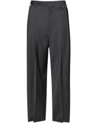 Alexander Wang - Pleated Check-Pattern Trousers - Lyst