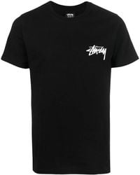 Stussy - Logo-Print T-Shirt - Lyst