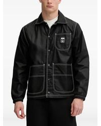 adidas - Contrast-Stitch Coach Shirt Jacket - Lyst