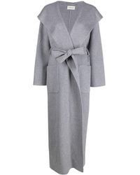 P.A.R.O.S.H. - Hooded Cashmere Maxi Coat - Lyst