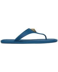 Versace - Alia Rubber Flat Sandals - Lyst