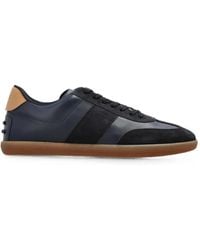 Tod's - Panelled Leather Sneakers - Lyst
