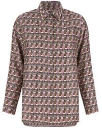 Max Mara - Camisa con motivo geométrico - Lyst