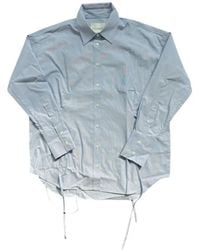 Closed - Button-Up Tie-Detail Cotton Shirt - Lyst