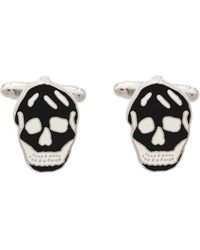 Alexander McQueen Gemelos con diseño de calavera - Negro